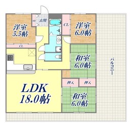 グランディア六甲楠丘の物件間取画像